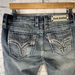 Rock Revival Rona Jeans Womens 30 Skinny Zip Fly Embellished NEW